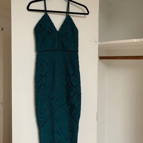 NWOT Missguided Teal dress - Picture 6 of 7